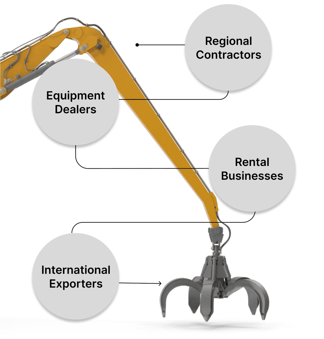 Material handler background with buyer groups